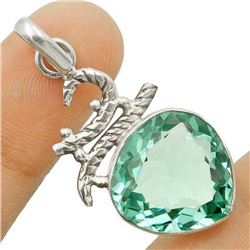 BEAUTIFUL  8 CT AQUAMARINE PENDANT