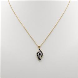 Stunning 1.19 Ct Sapphire Diamond Designer Pendant