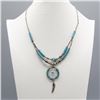 Image 2 : TURQUOISE BEAD NECKLACE AND BRACELET SET