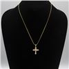 Image 1 : AMAZING14 KT STAMPED GOLD PLATED CROSS PENDANT