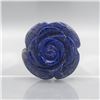 Image 1 : HAND CARVED 335 CT BLUE LAPIS LAZULI ROSE FIGURINE