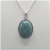 Image 2 : BEAUTIFUL 22.5 CT BLUE TURQUOISE PENDANT