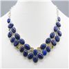 Image 1 : Beautiful 265Ct Natural Blue Lapis Lazuli Necklace