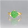 Image 1 : Lovly Hand Carved 5.45 Ct Jade Rose Ring