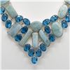 Image 2 : IMPRESSIVE 280 CT NATURAL LARIMAR NECKLACE