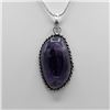 Image 2 : BEAUTIFUL 32 CT NATURAL AMETHYST PENDANT