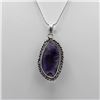 Image 3 : BEAUTIFUL 32 CT NATURAL AMETHYST PENDANT