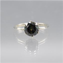 Amazing 3.75 Ct Emerald Green Diamond Ring.