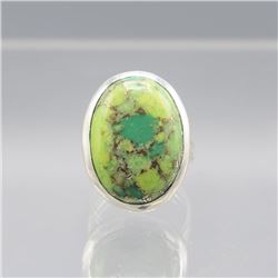 NATURAL 14.5 CT GREEN TURQUOISE COPPER RING