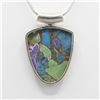 Image 3 : NATURAL18.7 CT RARE MULTI COLOR TURQUOISE PENDANT