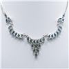 Image 2 : SWISS BLUE TOPAZ 159 CTTW NECKLACE AND EARRING SET