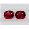 Image 1 : Natural Pigeon Blood Burma  Ruby Pair 5.5x4.5 MM