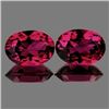 Image 1 : Natural Rhodolite Garnet Pair 7x5 MM - Untreated
