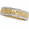 Image 1 : 14K Gold Two Tone WEDDING BAND SZ 7 #980236