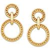 Image 1 : 14K Gold Earrings HOOP Dangling from HOOP #980239