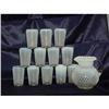 Hobnail Pitcher and glasses  #980721