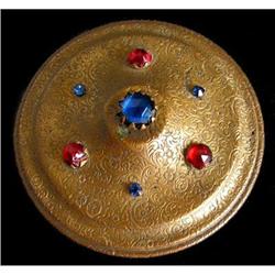 Jeweled Ormolu or Brass and Crystal Dresser Jar #986269