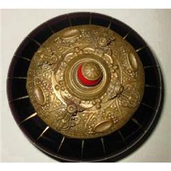 Czech Amethyst Glass Ormolu Dresser Jar #986270