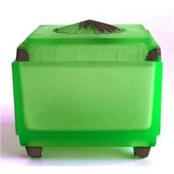 Green Taussaunt SUNBURST Satin Glass Dresser #986276