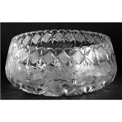 AMB or Flower Period Cut Crystal Bowl #986343