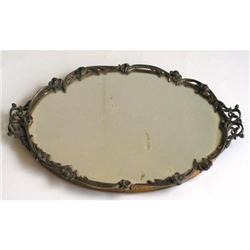 Apollo Floral Design Bronze Mirror Vanity Tray #986399
