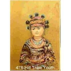 Hilltribe Youth Lithograph by  Edna HIbel #986430