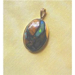 VINTAGE ESTATE BLACK OPAL/14K PENDANT #986493