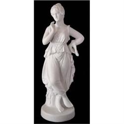 White Parian Classical Woman Figurine #986507