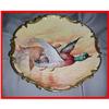 Large Antique French Coronet Duck Game Plate #986524