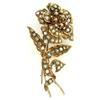 Image 1 : 12 K Yellow Gold and Diamond Trembler Pin #995778