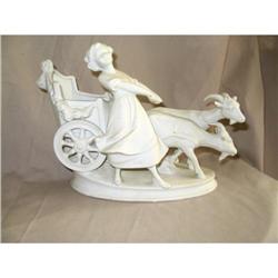 white bisque porcelain girl with cart led by #995929