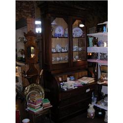 Victorian Walnut Secretary Desk--Eastlake #995933