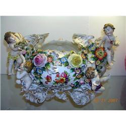 GERMAN DRESDEN PORCELAIN LARGE BOWL/TUREEN #995940