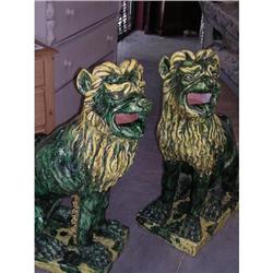 English Majolica Lions #995957