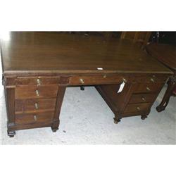 Large Walnut DOTEN-DUNTON  Partners Desk C.1900 #996621