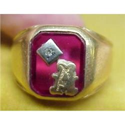 GENTS Signet Ring Monogram A #1006965