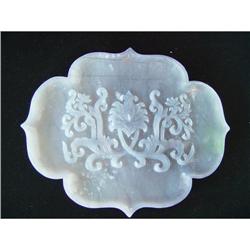 Chinese Carved Jade Plate #1007087