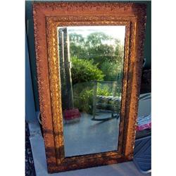 Massive 19th Century Antique Decorative Mirror #1007110