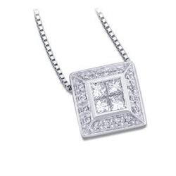 Necklace PRINCESS w ROUND DIAMONDS #1007157