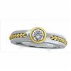 Image 1 : Two Tone  DIAMOND ENGAGEMENT RING .50 CTS! #1007188
