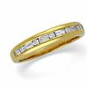 Image 1 : 14k Gold WEDDING BAND 11 DIAMONDS #1007196