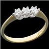 Image 1 : 14k WEDDING BAND  3 DIAMONDS .50 CTS! #1007218
