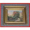 Image 1 : Antique American Landscape Oil Painting #1007525
