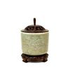 Image 1 : 19C Chinese Crackle Celadon Censer Vase #1007585