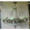 Image 1 : Ten tulips alabaster stone chandelier #1007653