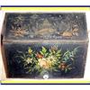 Image 1 : HAND PAINTED CHINOISERIE TOLE GRAIN BREAD BIN #1007798