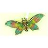 Image 1 : 18k Plique au Jour Diamond and Ruby Butterfly #1017645