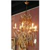 Image 1 : 19th c. French crystal and amber chandelier #1017866
