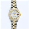Image 2 : Rolex Ladies 2 Tone 14K MOP Diamond Datejust Wristwatch