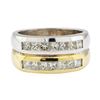 Image 2 : 1.30 ctw Diamond Double Band - 14KT Yellow and White Gold